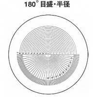 オプションスケール（180°目盛・角度・半径)