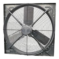 後ガード付防塵・防水100cm角形送風機（ACモーター搭載）