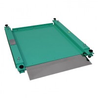 スチール超低床薄型台車はかり　400kg（950×950mm）