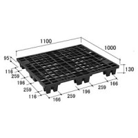 輸出梱包用ワンウェイパレット（1100×1000×130）ネスティング型/10枚