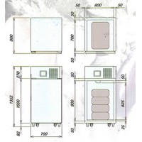 省エネ高性能ウレタンモノコック式断熱保冷庫380L
