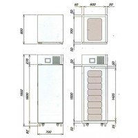 省エネ高性能ウレタンモノコック式断熱保冷庫630L