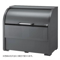 スチールゴミ箱(高耐食溶融メッキ)高級グレー色