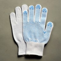 滑り止め加工付き薄手手袋（12双組）紳士用/ブルー
