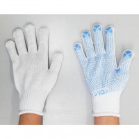 滑り止め加工付き薄手手袋（12双組）婦人用/ブルー