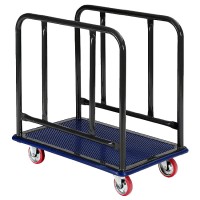 大型固定ハンドルスチール長尺台車(フットブレーキ無)