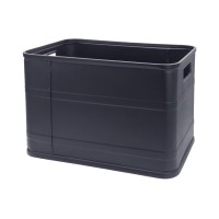 黒色アルミ製オープントップコンテナボックス（43L）