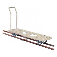 アングルレール長尺トロッココンテナ台車