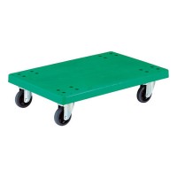 樹脂製平台車（800×535mm/300kg）4輪自在キャスター
