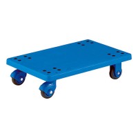 樹脂製平台車（800×535mm/300kg）静音キャスター仕様