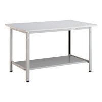 軽量作業台下棚2枚付(ポリ化粧天板)グリーン