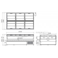 冷凍ショーケース（-23～-18℃）1119L