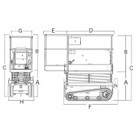 超小型充電式電動高所作業台クローラータイプ(4.5m)