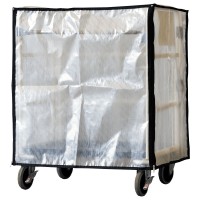 折畳式コンパクトカゴ台車用防塵・防滴カバー（900×700×H950mm）