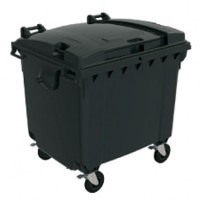 ドイツ製大型キャスター付ゴミ箱(1100L)
