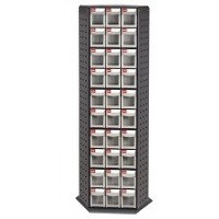 360度回転部品保管庫キャビネット