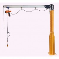 アルミH鋼ジブクレーン床固定型(トロリー無/チェーンブロック無し)