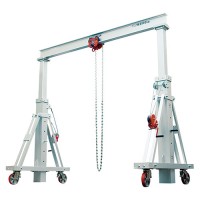 アルミ門型クレーン上下伸縮型2TON