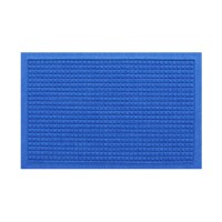 超速乾ワッフル型吸水マット  ブルー(88×116cm)