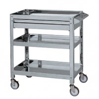 ステンレスワゴンＳＵＳ３０４100φナイロンウレタン車（ステンレス金具）