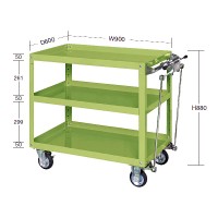 ハンドブレーキ付ワゴンカート(300KG)