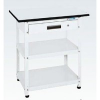 軽量小型作業台ポリエステル天板仕様 均等荷重50kg（750×500×785mm）本体パールホワイト