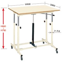 高さ調整軽量立作業台（塗装・ガスバネ式）