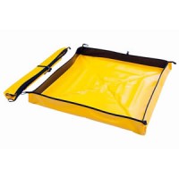 漏洩物処理フレキシブルオイルパン(610×610×100mm)黄色