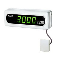 大型デジタルCO2計（壁掛け/緑色LED）