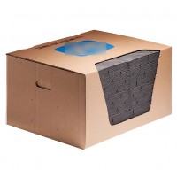 油・溶剤・水用吸収材中厚手タイプ（縦38cm×横51cm×厚み2mm）100枚