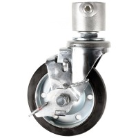 屋内用単管パイプ自在キャスター金具カップ型（φ150mm）