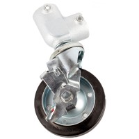 屋内用単管パイプ自在キャスター金具L型（φ150mm）