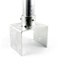 屋外単管パイプ支柱ベース（120mm幅）
