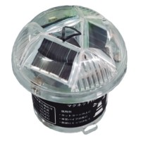単管・カットコーン・鉄部用ソーラーLED保安灯 赤色点滅・IPX4