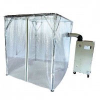 快適冷風空間スポットエアコンテント(マグネット式ワンタッチ開閉出入口)1.79m×1.79m
