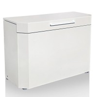 大型屋外ゴミ箱ストッカー白色(スチール製)200L
