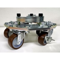 アジャストボルト取付５輪自在キャスター搬送台車150kg（58-78mm）