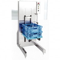 食品工場向け電動ステンレスオートコンテナレベラー(100kg)