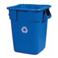 リサイクルマーク付角型ゴミ箱