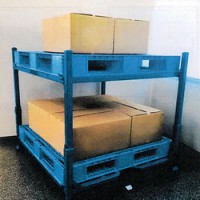 折畳式2段積載パレット台車