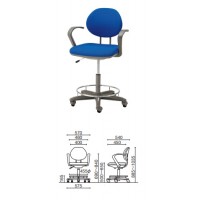 製図ハイポジション作業椅子(レザー)