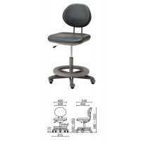 製図ハイポジション作業椅子(布)