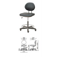 製図ハイポジション作業椅子(レザー)