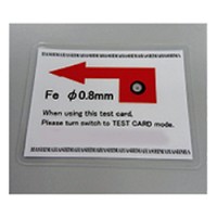 薄型カード型Fe球テストピース（φ0.8mm）