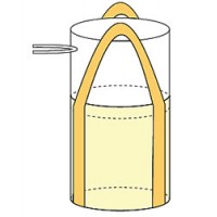 水切りフレコンバッグ(上部巾着排出口)