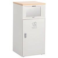 人感センサー付き自動開閉大型ゴミ箱(一般ゴミ用)オフホワイト