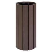 丸型円筒再生樹脂製傘立て（木目調）