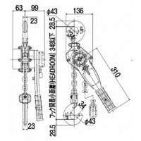 強力レバーホイスト（1.6t）