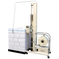 パレット積載物水平掛け（胴巻き）専用半自動梱包機（バッテリー仕様）バンド幅12mm