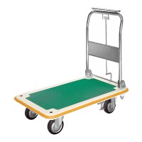 ハンドルストッパー付スチール台車